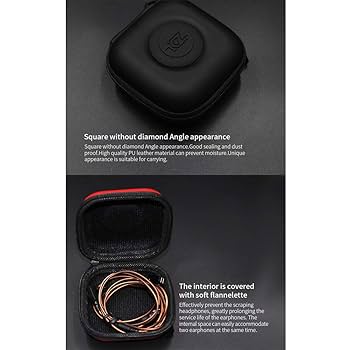 Amazon.co.jp: KZ イヤホンケース ジッパー式ヘッドホンバッグ